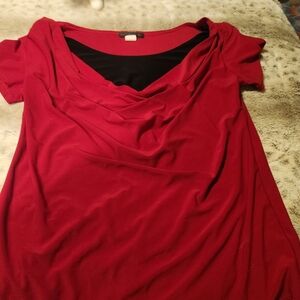 Womans Red/Black Dress Shirt XLP